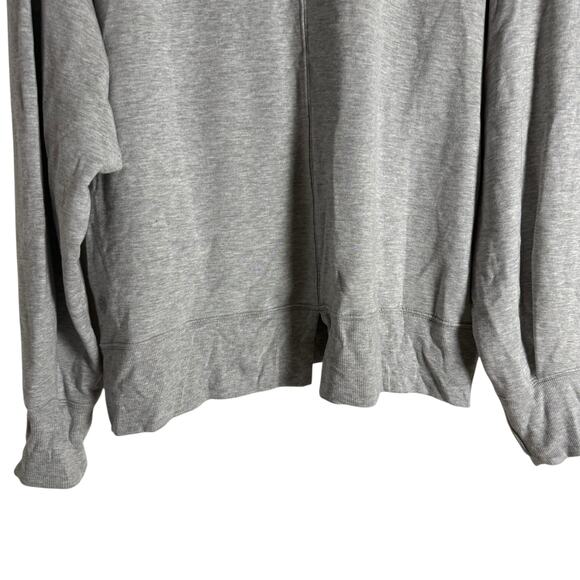 Athleta Apollo Gray Modal Mock Neck Long Sleeve Pullover Sweatshirt Size XL - Picture 7 of 10
